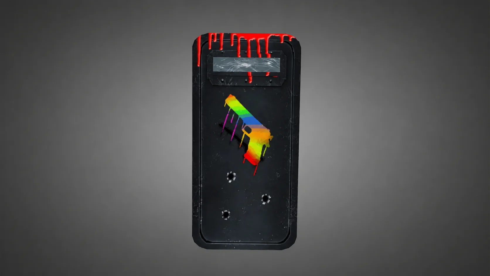 Модель Щит "Vandalized" для CS 1.6