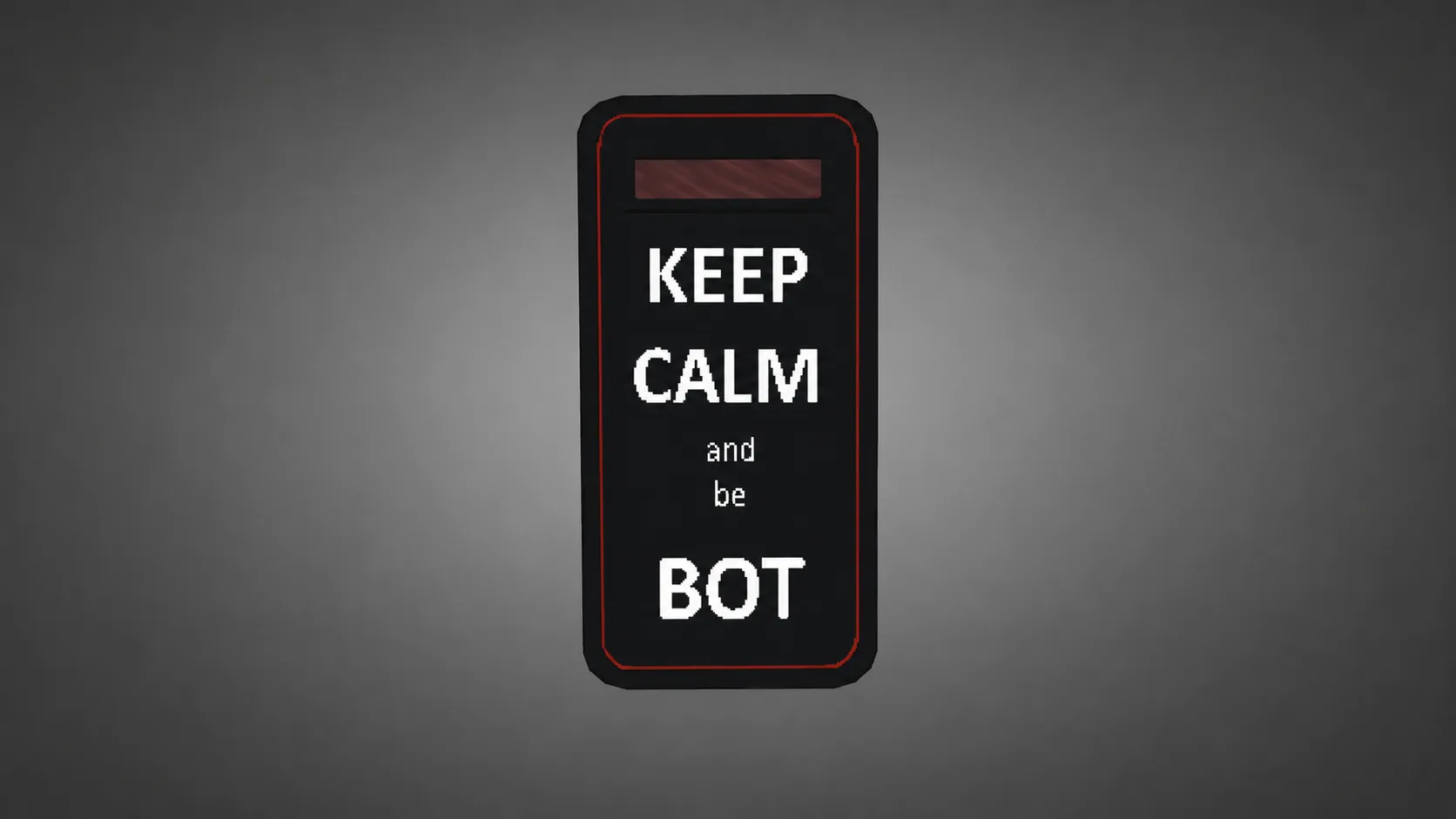 Model Shield "KEEP CALM and be BOT" for CS 1.6 — 1