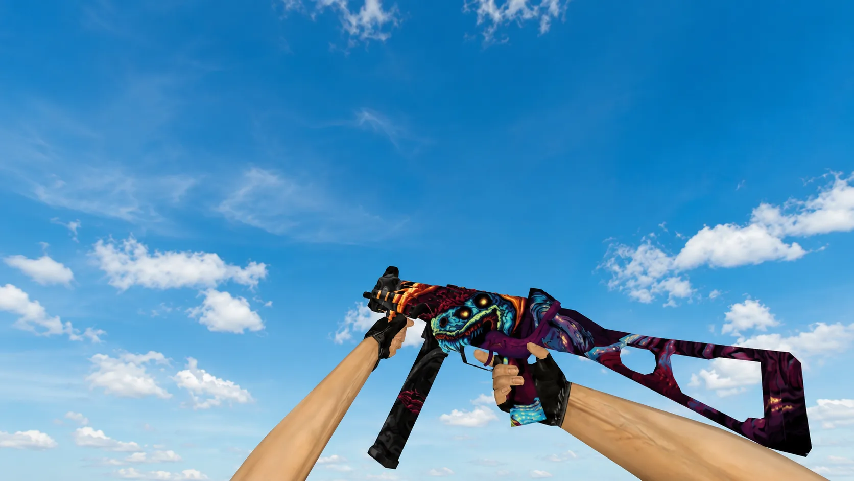 Модель UMP-45 Hyper Beast для CS 1.6
