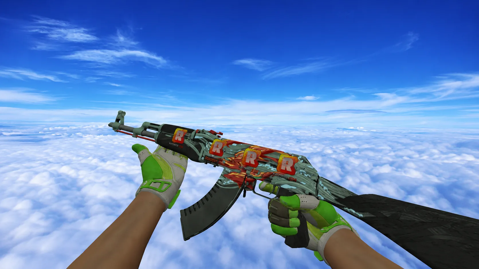 Model AK-47 „Aquamarine Revenge” + „Reason Holo” dla CS 1.6