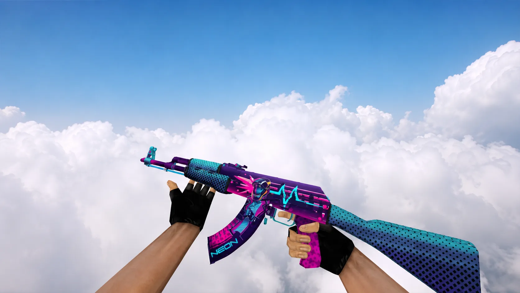 Model AK-47 „Neon Rider” dla CS 1.6 — 1