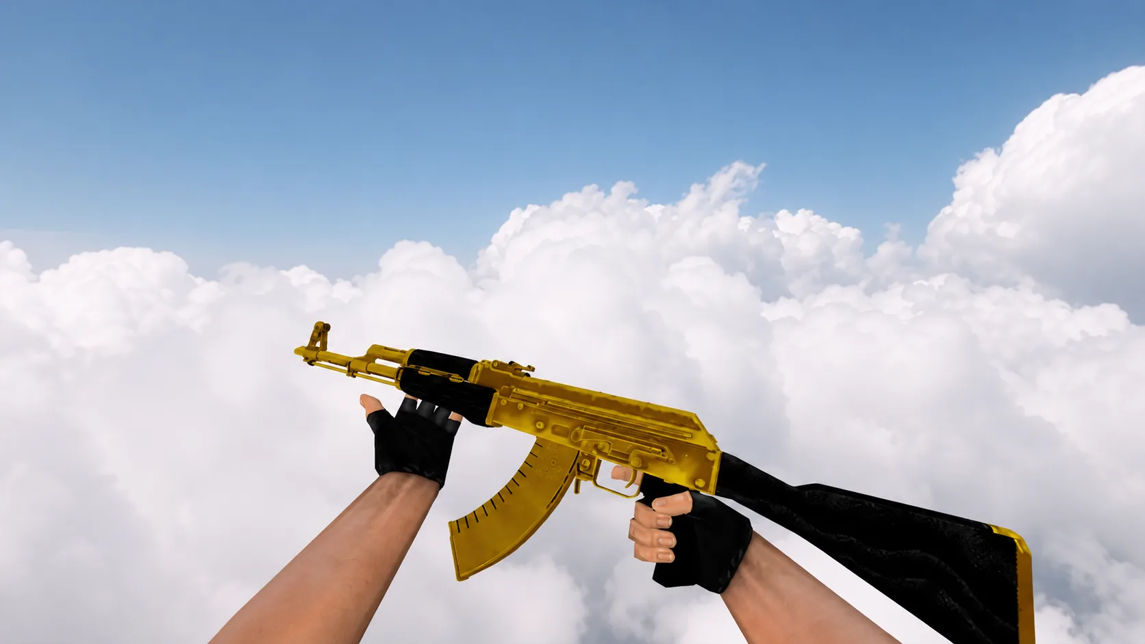 Модель AK-47 "Golden Anim" для CS 1.6 — 1