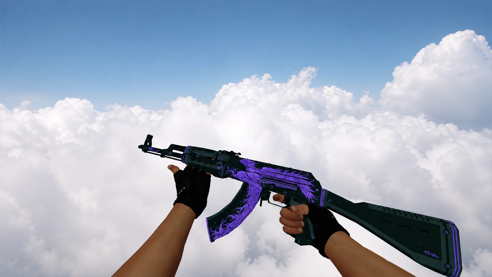 Model AK-47 „Phoenix Rise Purple” dla CS 1.6 — 1