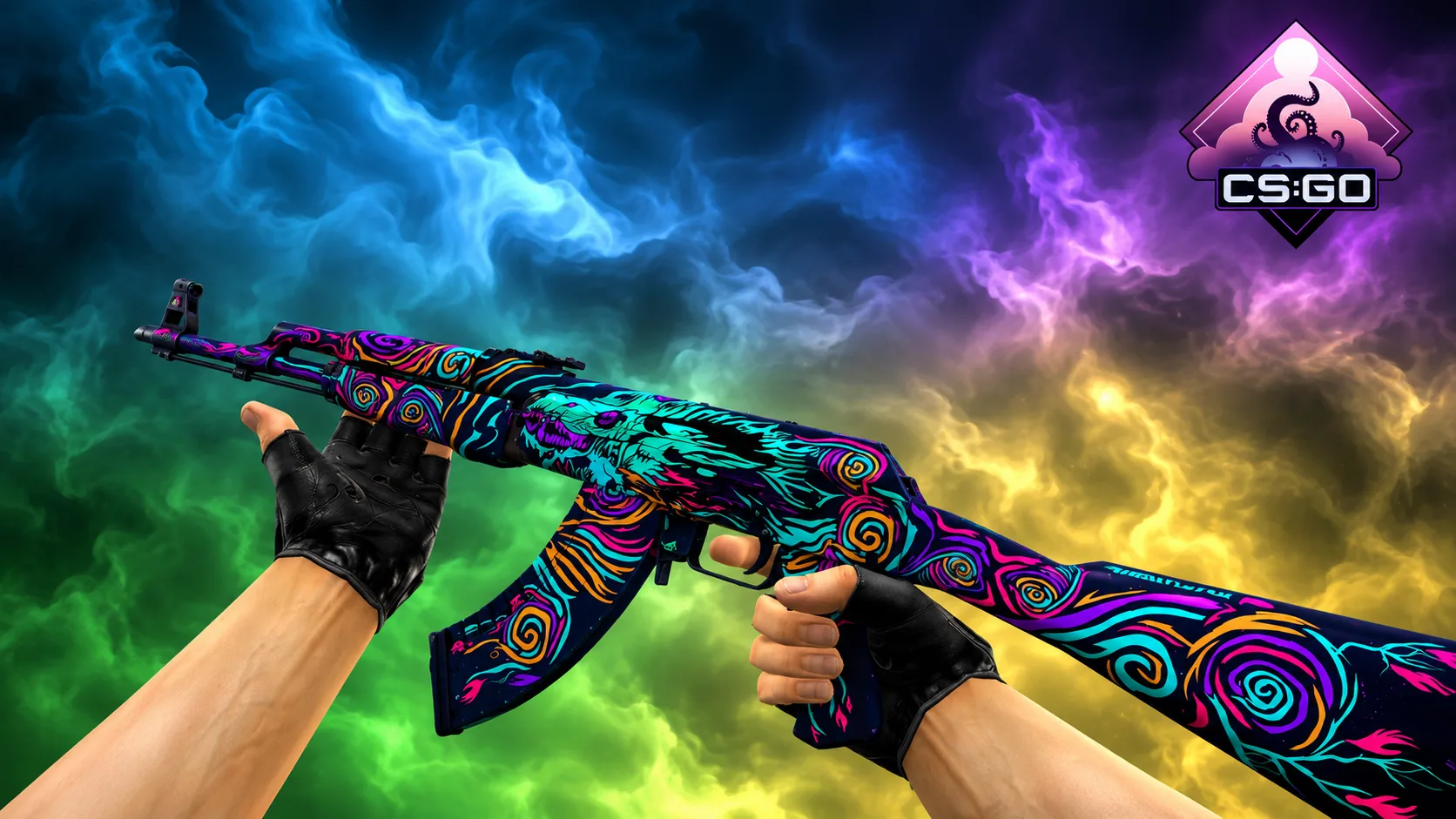 Модель AK-47 "Night-wish" для CS 1.6 — 1