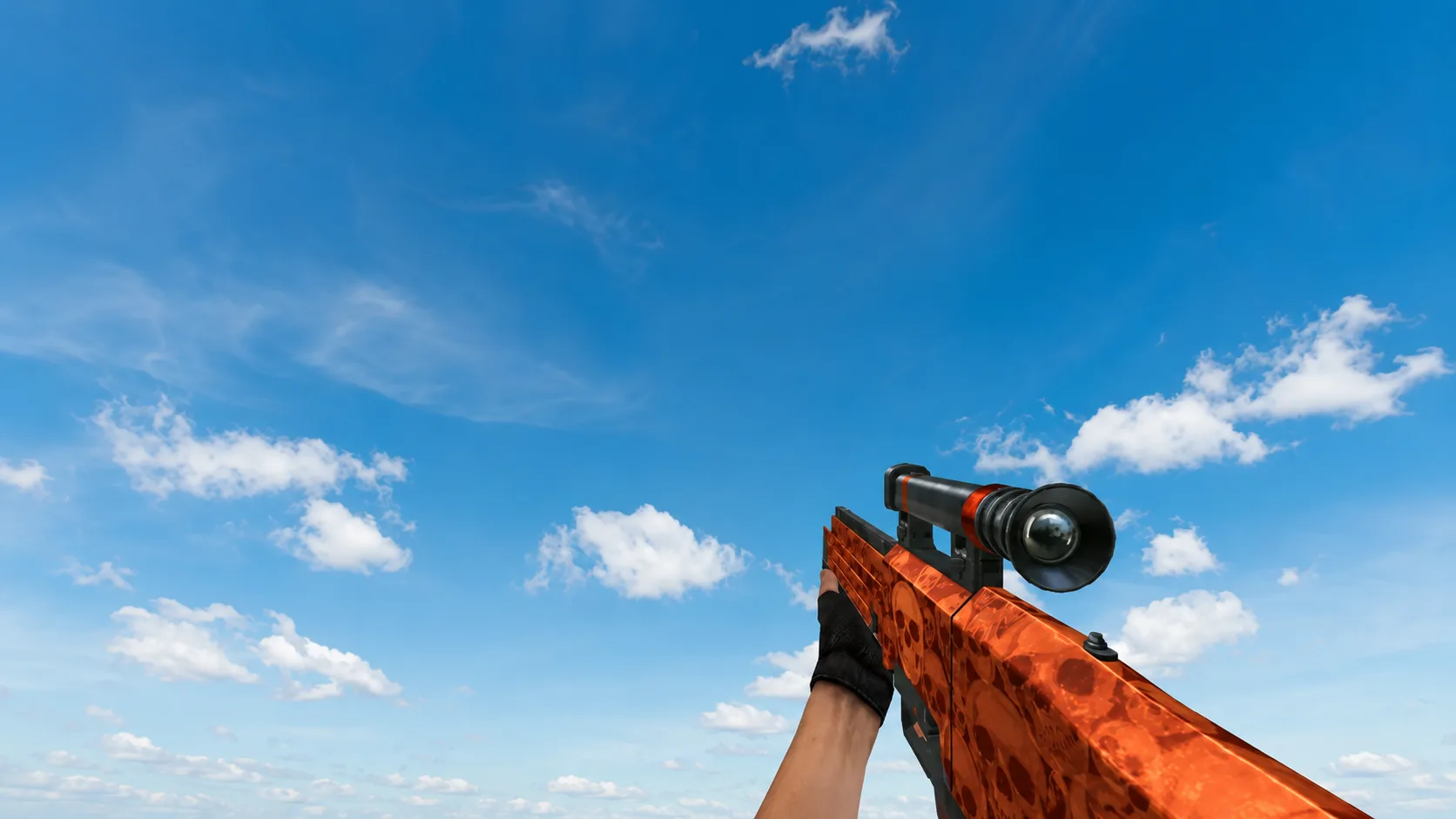 Модель HK G11 Default "Orange Skull" для CS 1.6