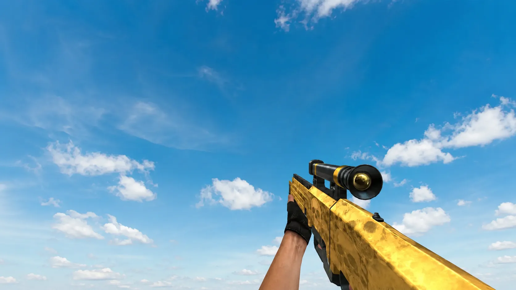 Модель HK G11 Default "Gold Skull" для CS 1.6