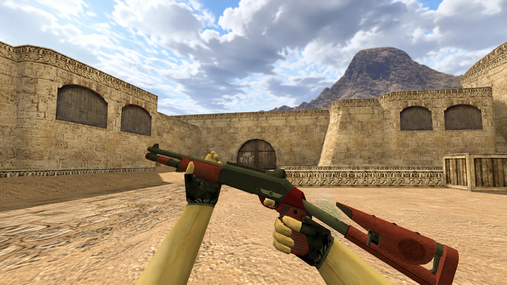 Model XM1014 "Red-Leather" for CS 1.6 — 1